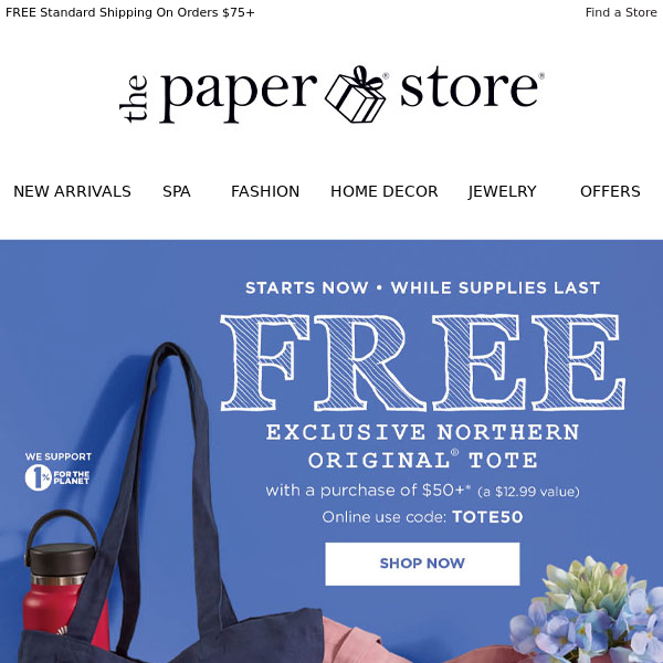 FREE Exclusive Tote with $50 Purchase