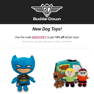 New Dog Toys Now Shipping!