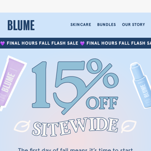 15% off is waiting ⏰