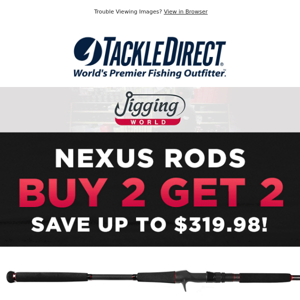 B2G2 FREE Jigging World Nexus Rods - Tackle Direct