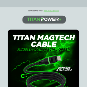 LAST CHANCE to get the MagTech Cable with the Launch Discount! ⌛