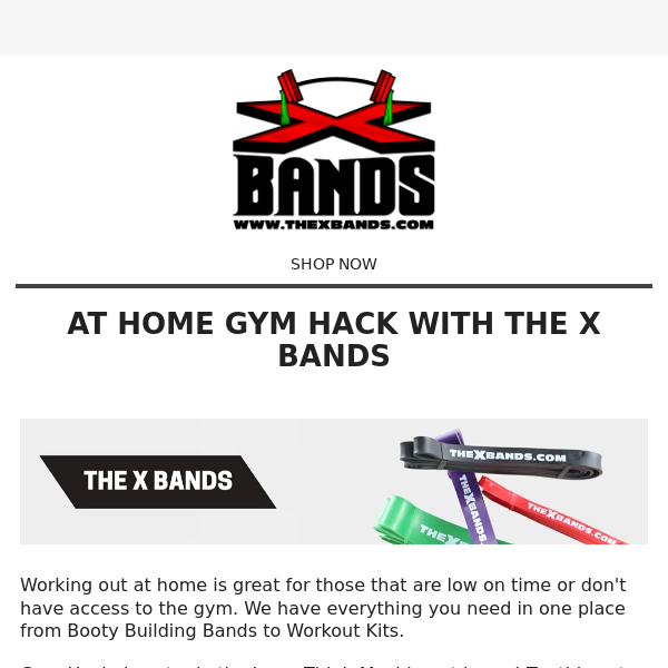 Get Fit from Home with The X Bands! 💪