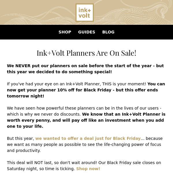 YES Ink+Volt Planners Are on Sale! ✨