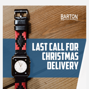 Don’t be that Last-Minute Gifter, Barton Watch Bands