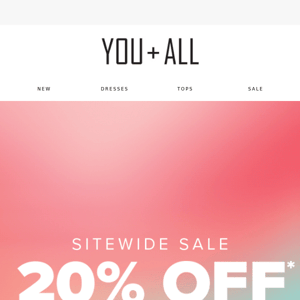 ⏰ It's Time For Sale | 20% OFF Sitewide