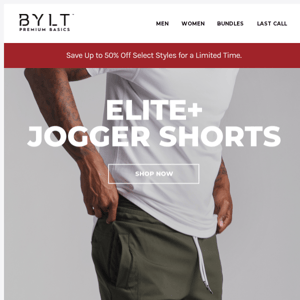 Elite+ Jogger Shorts 🔥