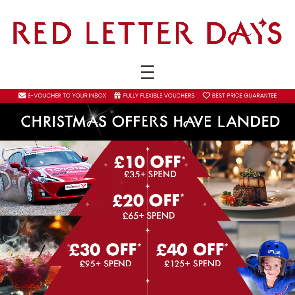 £60 off | Your Christmas offer has landed