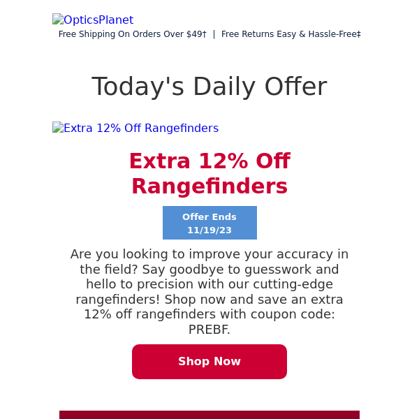 Don't Miss: 12% Off Rangefinders