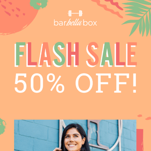 Don't miss out on 50% off! ⚡