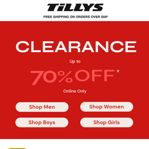 💥 CLEARANCE SALE → up to 70% Off