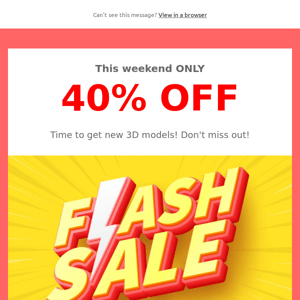 ⚡ Weekend Flash Sale! EXTRA 40% Off