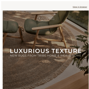 Refresh your space with brand new rugs