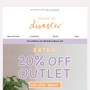 EXTRA 20% OFF OUTLET 😝