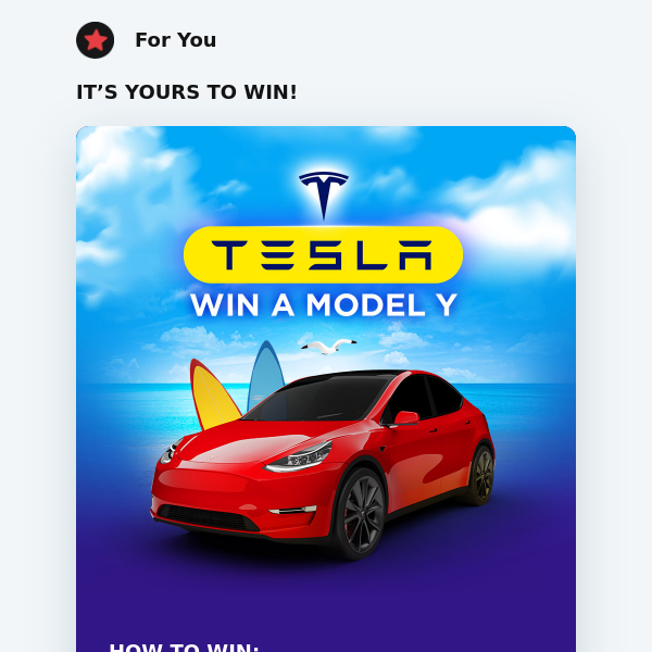 Tesla Giveaway: Get behind the wheel! 🔥