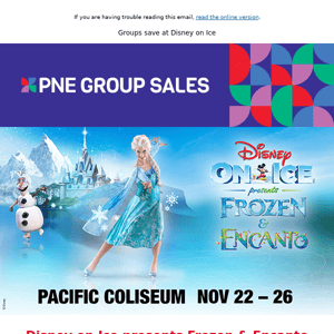 Group bookings and private suites at Disney on Ice