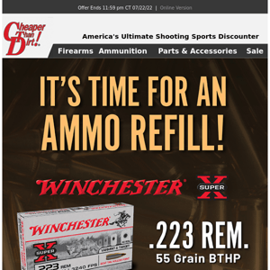 Looking for Ammo Deals for Rifle, Pistol or Rimfire? We Have Them!