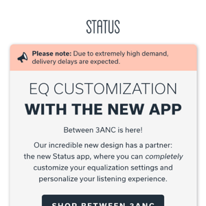 New EQ App with Between 3ANC