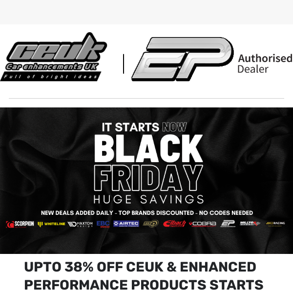 25% off CEUK Products & Enhanced Performance STARTS NOW