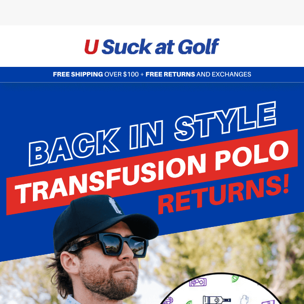 Get Your Swing Back: Transfusion Polo Restock Alert!