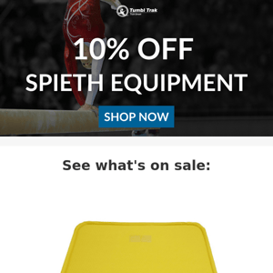 10% off Spieth Equipment! 💥