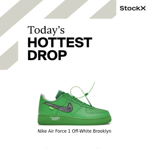 fe armario Caramelo NEW: Nike Air Force 1 Off-White Brooklyn - StockX