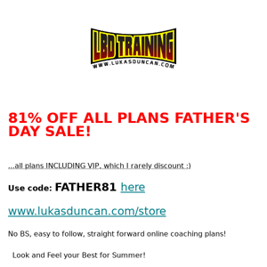 😮[DON'T MISS OUT] Father's Day Sale!