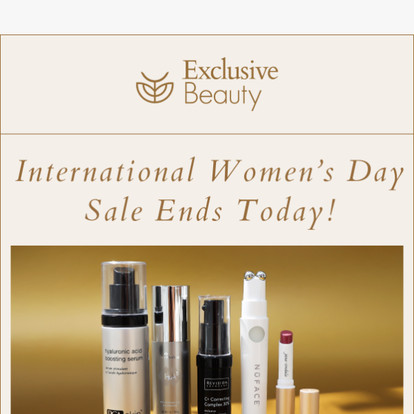 International Women's Day Sale ends Today 💕