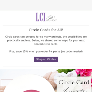 Circle Card Inspiration For Every Occasion!