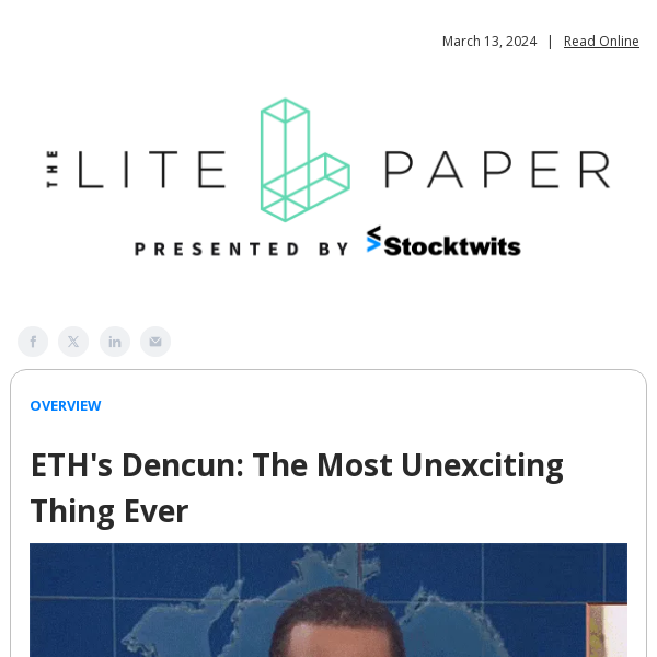 ETH's Dencun: The Most Unexciting Thing Ever
