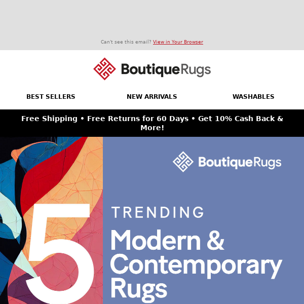 Our Top 5 Modern & Contemporary Rugs