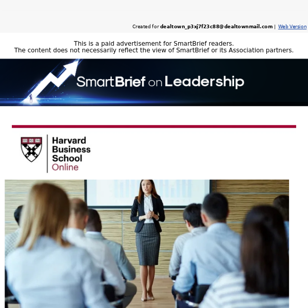 Harvard's Leadership and Management courses