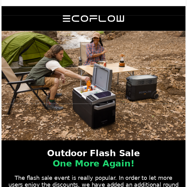 Outdoor Flash Sale One More Time!