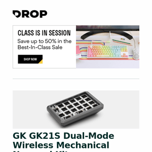 GK GK21S Dual-Mode Wireless Mechanical Numpad Kit, MelGeek Mojo68 65% Wireless RGB Hot-Swappable Keyboard, Flesports MK870 TKL Hot-Swappable Mechanical Keyboard and more...