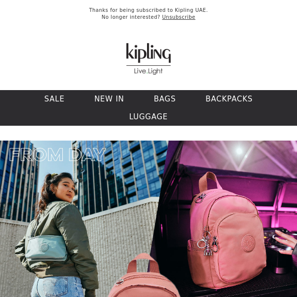 Best-selling styles from day to night 🤩 - Kipling UAE