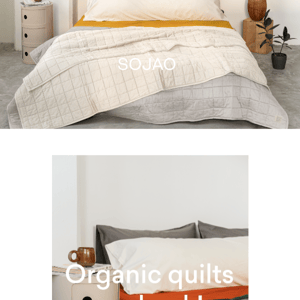 NEW IN: Natural - Quilts Now Back In 5 Colors
