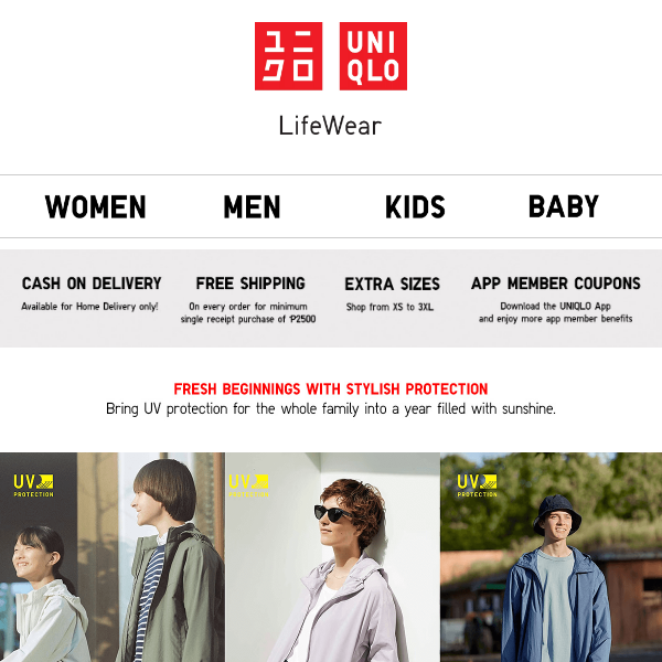 Be ready for the new year ahead with UV Protection - Uniqlo USA