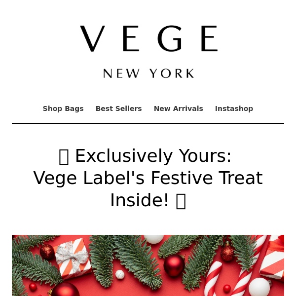 🎁 Exclusively Yours: Vege Label's Festive Treat Inside! 🌟