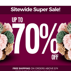 Enjoy Super-Sized Discounts Now!