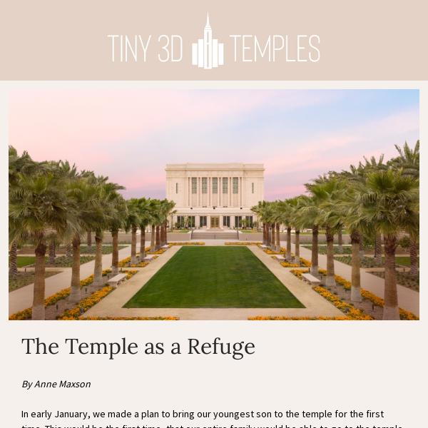 The Temple as a Refuge