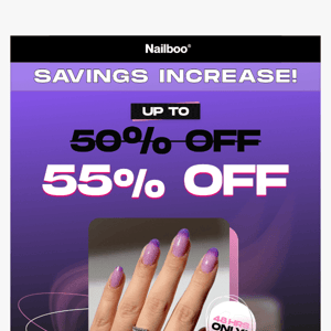 Savings increased for Nailboo