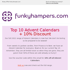 Advent Calendars With a Difference + 10% Off