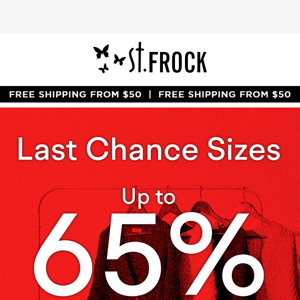 ⚠️ LAST CHANCE SIZES | Up to 65% Off Over 800 Styles