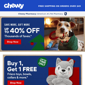 Make Your Pet’s Spirits Bright with NEW Deals