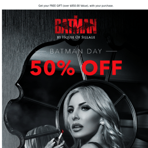 🦇 Get 50% Off to celebrate Batman Day 2022
