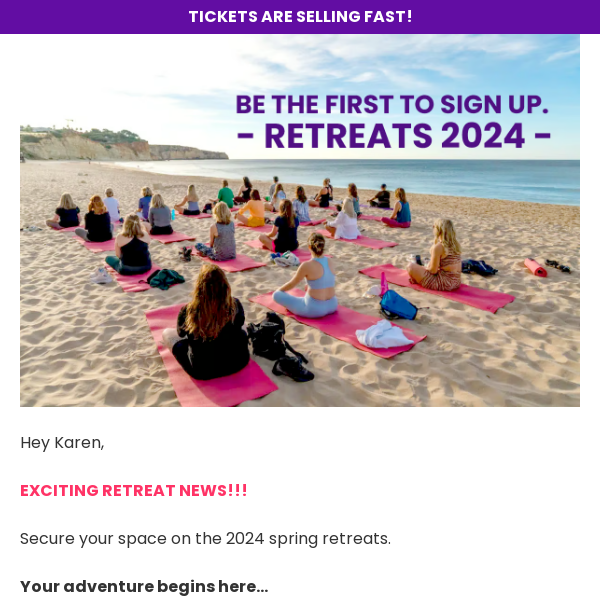 Retreats 2025 [NEW DATES] Results Wellness Lifestyle