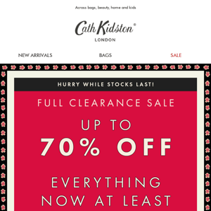 Clearance sale | Even more at 60% off