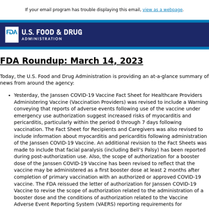 FDA Roundup: March 14, 2023