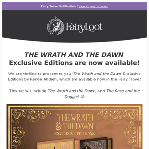 THE WRATH AND THE DAWN Exclusive Editions are now available! 🤎