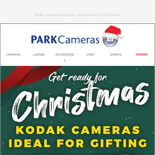 Cameras for Christmas, from £94! 🎄