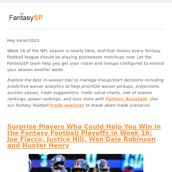 Must-Read Week 16 Fantasy Football News and Analysis
